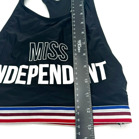 Girls Medium 7-9 Swim Tankini Tank Top Sports Miss Independent‎ Red White Blue - Picture 6 of 7